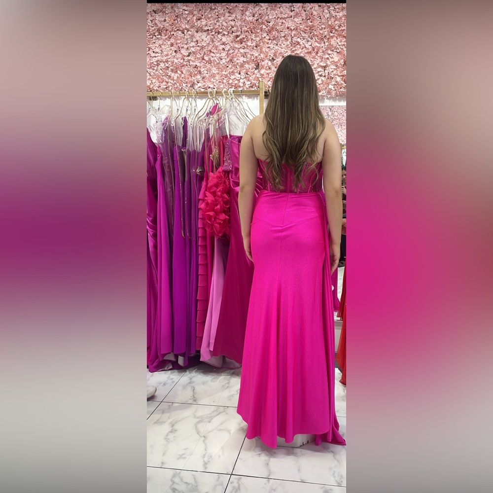 Vibrant Pink Evening Gown